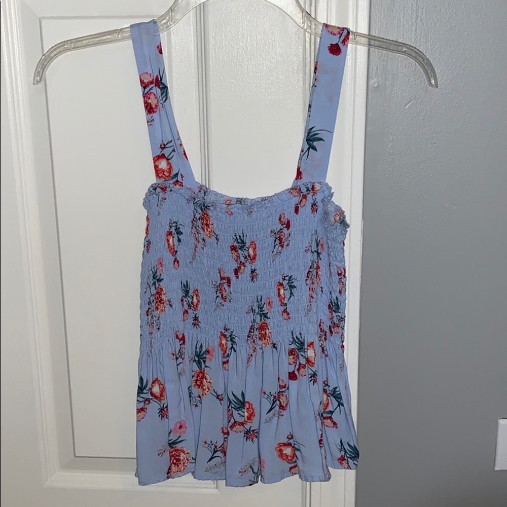 Purple Floral Tank Top